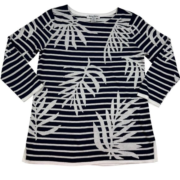 Tommy Bahama Tops - Tommy Bahama Super Soft Lightweight Cotton Tropical Stripe Print Top Women's S